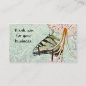 Carte De Visite Papillon Tiger Swallowtail sur le Casquette de Tur (Dos)