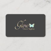 Carte De Visite Papillon Turquoise simple (Devant)