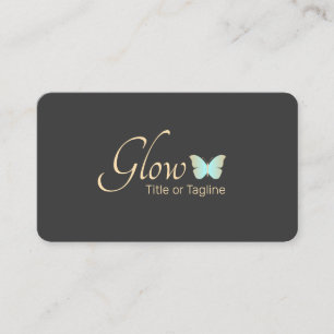 Carte De Visite Papillon Turquoise simple