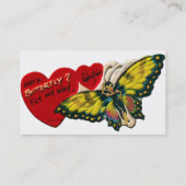Carte De Visite Papillon Valentine - Voler (Dos)