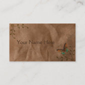 Carte de visite papillon vintage (Dos)