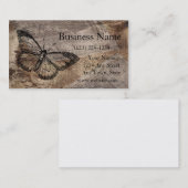 Carte De Visite Papillon Vintage (Devant / Derrière)