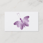 Carte De Visite Papillon Violet (Dos)