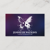 Carte De Visite Papillon Yin Yang - Équilibre en vol (Devant)