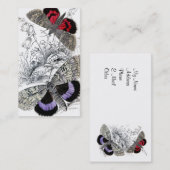 Carte De Visite Papillons (Devant / Derrière)