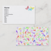 Carte De Visite Papillons (Devant / Derrière)