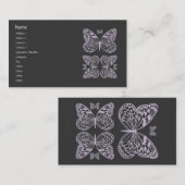 Carte De Visite Papillons (Devant / Derrière)