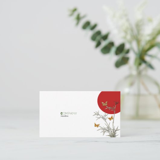 Carte De Visite Papillons (Debout devant)