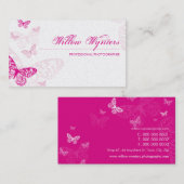 CARTE DE VISITE :: papillons 1 L (Devant / Derrière)