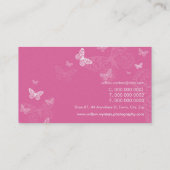 CARTE DE VISITE :: papillons 2L (Dos)