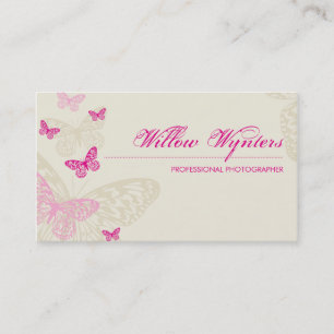 CARTE DE VISITE : : papillons 4L