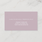 Carte De Visite Papillons Beauté Eyelashes Salon (Dos)