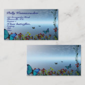 Carte De Visite Papillons de jardinage (Devant / Derrière)