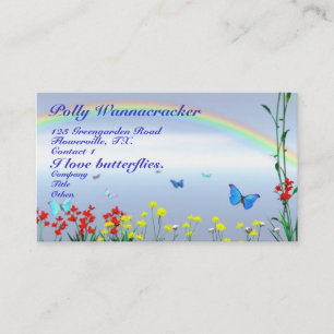 Carte De Visite Papillons de jardinage