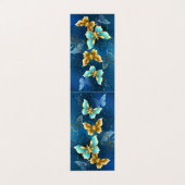 Carte De Visite Papillons d'or (Extérieur déplié)