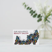 Carte De Visite Papillons flamboyants, beauté, salon de beauté (Debout devant)