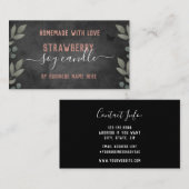 Carte De Visite Papillons floraux Affaires personnalisées (Devant / Derrière)