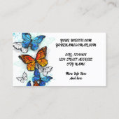Carte De Visite Papillons Morpho et Monarques (Dos)