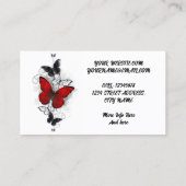 Carte De Visite Papillons Morpho et Monarques (Dos)