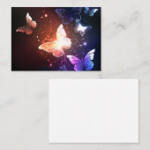 Carte De Visite Papillons nocturnes (Devant / Derrière)