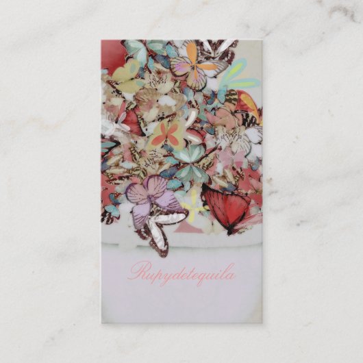 Carte De Visite Papillons papillon victorien (Devant)