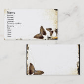 Carte De Visite Papillons vintages (Devant / Derrière)