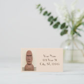Carte De Visite Pâques Île Moai Head Thunder Cove (Debout devant)