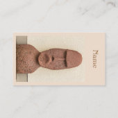 Carte De Visite Pâques Île Moai Head Thunder Cove (Dos)