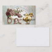 Carte De Visite Pâques Panier de Lilacs (Devant / Derrière)