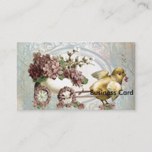 Carte De Visite Pâques Panier de Lilacs