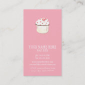 Carte De Visite Paquet d'affaires Cupcake Dessert Baking Bakery (Dos)