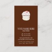 Carte De Visite Paquet d'affaires Cupcake Dessert Baking Bakery (Dos)