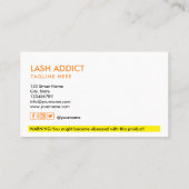 Carte De Visite paquet de lashes de bouteilles de pilules tendance (Dos)