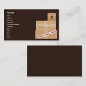 Carte De Visite Paquets - affaires (Devant / Derrière)