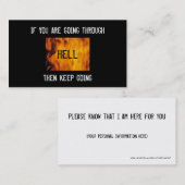 Carte De Visite par l'enfer avant Jésus Christ (Devant / Derrière)