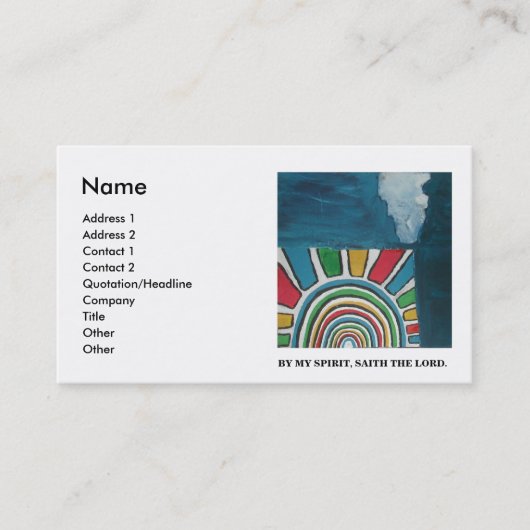 CARTE DE VISITE PAR MON ESPRIT (Devant)