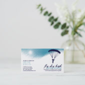 Carte De Visite parachute libre (Debout devant)