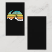 Carte De Visite Parachute Retro Mountain Parapente (Devant / Derrière)