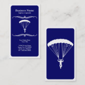 Carte De Visite parachutisme de mod (Devant / Derrière)