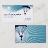 Carte De Visite parachutisme de soleil (Devant / Derrière)