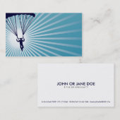 Carte De Visite parachutisme extrèmement haut (Devant / Derrière)