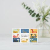 Carte De Visite Parade de chats (Debout devant)