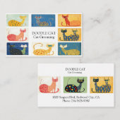 Carte De Visite Parade de chats (Devant / Derrière)