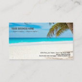 Carte De Visite Paradis tropical (Dos)