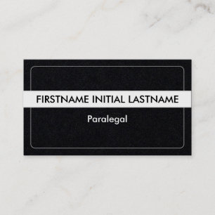 Carte de visite paralegal branché et élégant