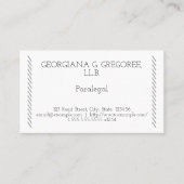 Carte de visite paralégal minimal (Devant)