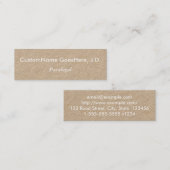 Carte de visite paralégal minimaliste (Devant / Derrière)