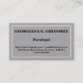 Carte de visite paralégal simple (Devant)