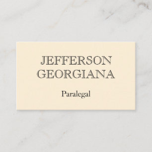 Carte de visite paralégal simple et simple