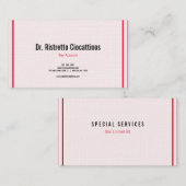 Carte De Visite Parallel Linke monde rouge (Devant / Derrière)